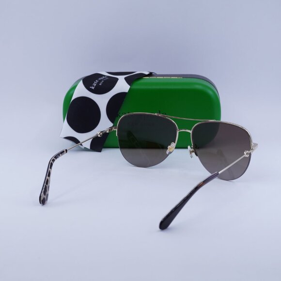 Kate Spade MAISIE/G/S 0086 LA Sunglasses Havana Aviator Frame, Polarized Lenses - Picture 10 of 10